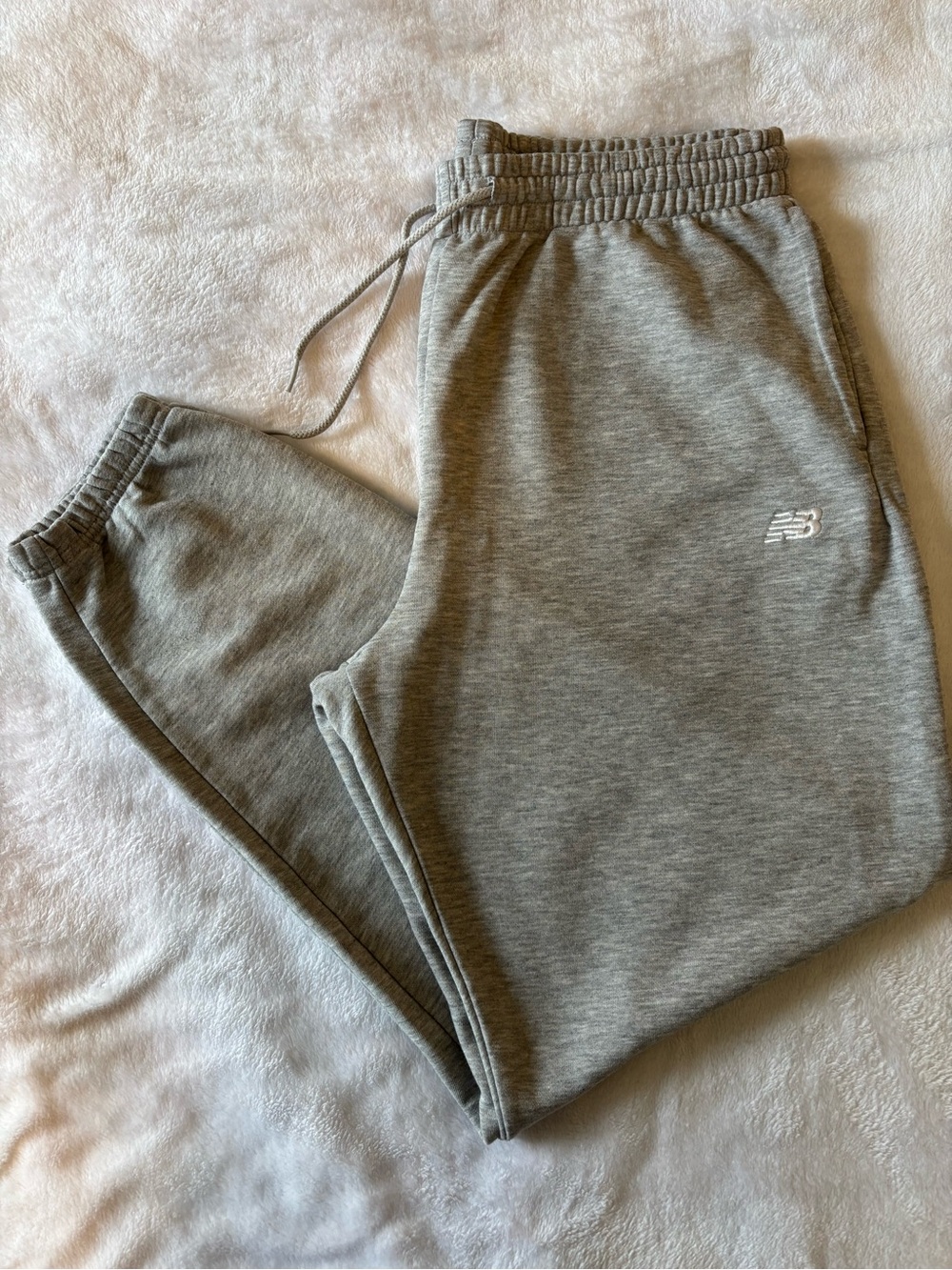 New Balance Gray Men's Sweatpants Joggers with Drawstring